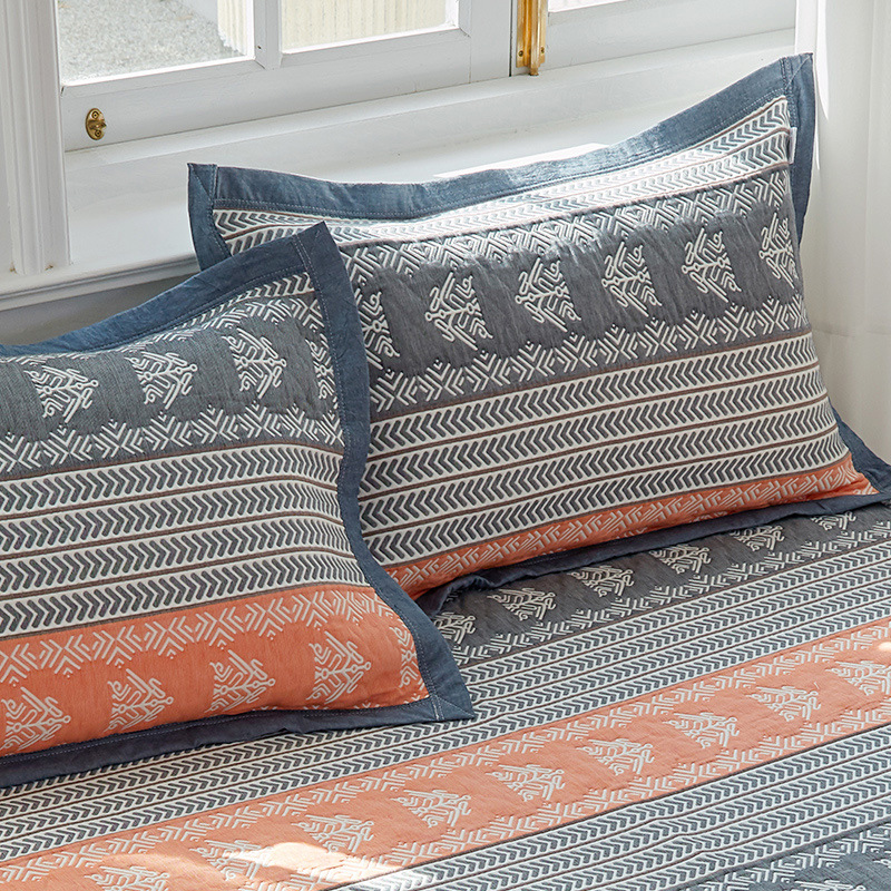 Snowflake Soft Cotton Gauze Pillowcase Set – Breathable, Non-slip, Extra Large (Pillow Core Not Included)56x80cm