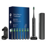 Advanced Electric Toothbrush with 5 Modes and 8 Brush Heads(Black)