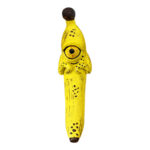 3 Pcs Style 1 Yellow Whimsical Magic Banana Monster Figurine - Quirky Resin Art Decor for Home & Party