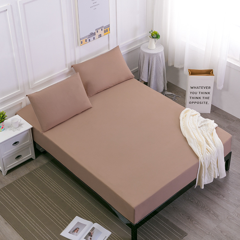 Brown Queen Size Waterproof Fitted Mattress Protector – Soft & Breathable Bed Cover, Hypoallergenic, Deep Pocket (152x190x30cm)