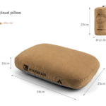 Coffee Reversible Memory Foam Travel Pillow - All-Season Comfort Neck Support for Deep Sleep & Portability