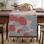 Jacquard Pumpkin American Country Thanksgiving Table Runner - Jacquard Design 33cm x 160cm