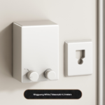 White Retractable Stainless Steel Clothesline - 4.2m Indoor and Outdoor Drying Solution