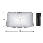 Small size Foldable Car Windshield Sun Shade Umbrella - Ultimate UV & Heat Blocker for Interior Protection