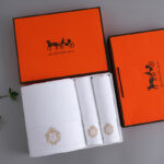 Premium Absorbent Cotton Towel Set - Soft Bath & Hand Towels with Double-Sided Plush(white)