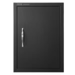 VEVOR BBQ Access Door, 415x570 mm Single Outdoor Kitchen Door, Cold Plate Flush Mount Door, Wall Vertical Door with Handle, for BBQ Island, Grilling Station, Outside Cabinet
