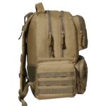 VEVOR Tactical Range Backpack for 6 Pistols, Gun Backpack with 6 Independent Pistol Bags & 10 Magazines, Pistol Backpack for Outdoor Hunting Shooting, Range Bag for Handguns Lockable Zipper,  Brown