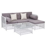 Gardeon 4 Seater Outdoor Sofa Set 5PCS Table Chair Set Garden Patio Furniture