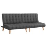 Artiss 2x Sofa Bed Couch Single Seater Fabric Grey