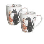 Cat Couple Mug – 400ml Fine Bone China, Gift-Boxed