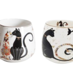 Cat Couple 400ml Mugs – Set of 2