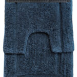 2 Piece 2200 GSM Tufted Blue Mirage Bath Mat Set by Renee Taylor