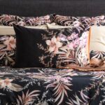 300 TC Grevillea Cotton Reversible Onyx European Pillowcase by Renee Taylor