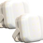 2-Pack LED Night & Emergency Lights - Mini Portable with 3 Modes for Home, Bedrooms, Power Outages & Backup, Outdoor Travel, Camping, Barbecue