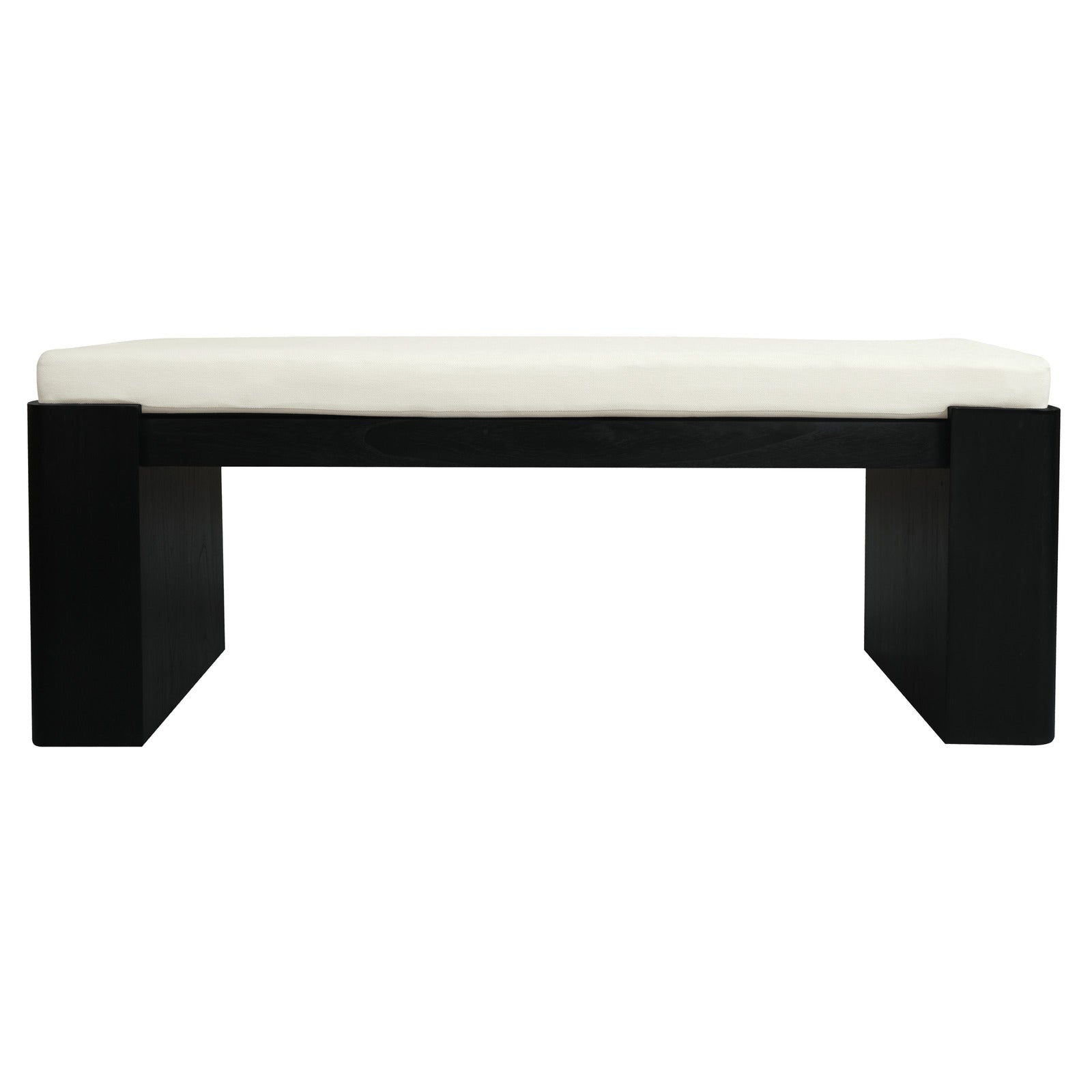 Adelle Solid Mindi Timber Bench – Small (Black)