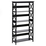 Sarantino Daphne 5-tier Cross Panel Bookshelf