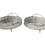 Tessa Round Tray - Small - Silver