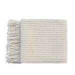 Levi Throw Rug Blanket - Cream