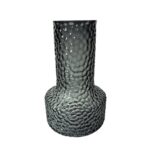 Green Hammer Glass Vase - 25cm