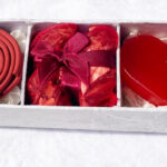 Red Heart Candle Spa Giftset - Red Heart candle, 3 Incense Coils, Pot Porri Satchet in Gift Box