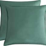 Bamboo Microfibre European Pillowcase x2 (one pair) - Green