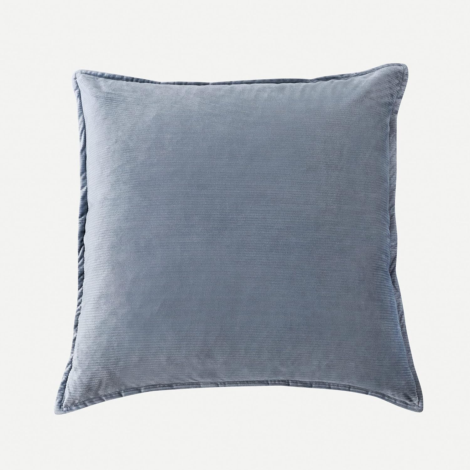 Super Soft Textured Corduroy Velvet European Pillowcase – Steel