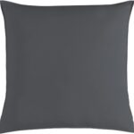 Vintage Washed 100% Cotton European Pillowcase - Luxurious European Pillow Cover - Charcoal - 1 Pc