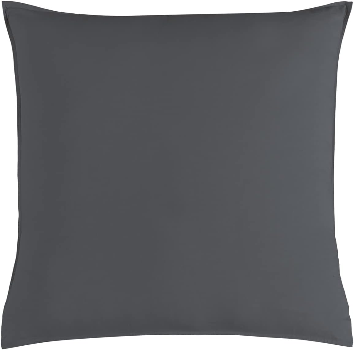 Vintage Washed 100% Cotton European Pillowcase – Luxurious European Pillow Cover – Charcoal – 1 Pc