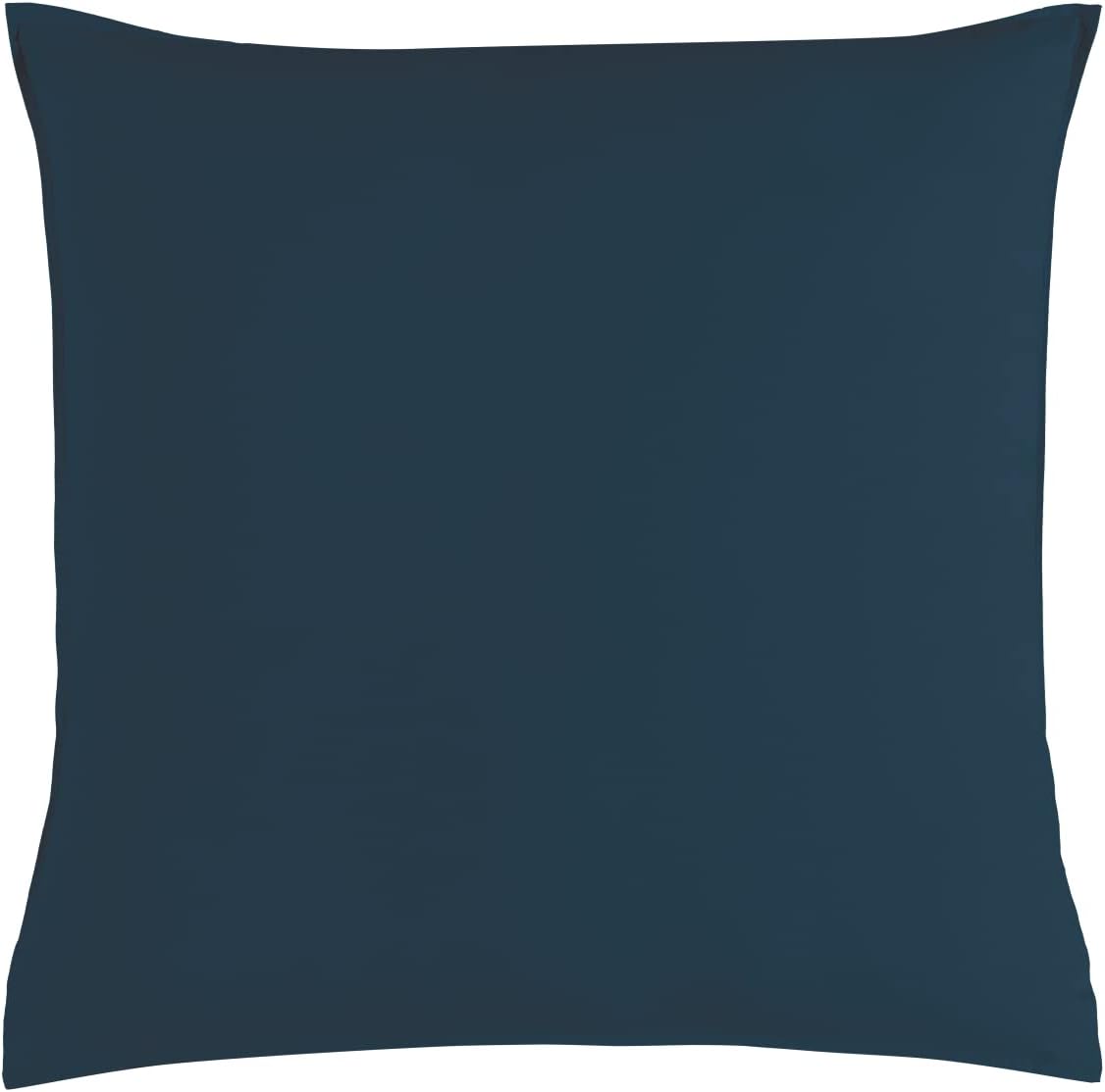 Vintage Washed 100% Cotton European Pillowcase – Luxurious European Pillow Cover – Dark Indigo – 1 Pc