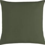 Vintage Washed 100% Cotton European Pillowcase - Luxurious European Pillow Cover - Khaki Green