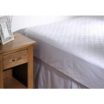 100% COTTON Quilted Mattress Protector 35cm Wall KING