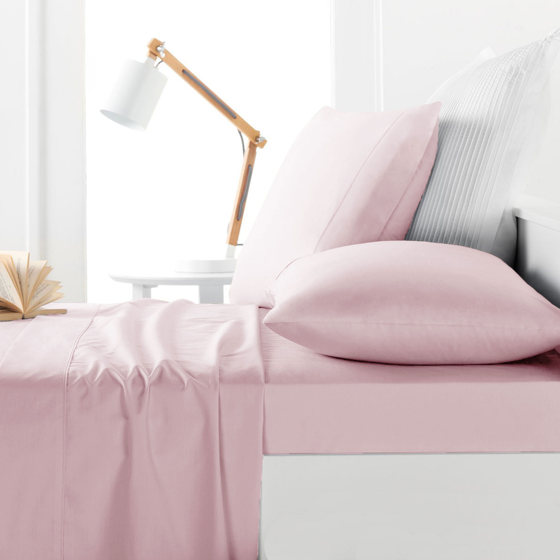 Belmondo 225TC Sheet Set Blush – Single