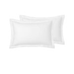 Accessorize Pair of White Tailored Hotel Deluxe Cotton Standard Pillowcases