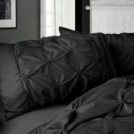 Diamond Pintuck Premium Ultra Soft King size Pillowcases 2-Pack - Black