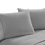 400 thread count bamboo cotton twin pack pillowcase silver