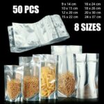 Clear Aluminum Foil Mylar Stand Up Retail Bags Zip Lock Pouches Pouch Packaging - 24*37+4CM-50PCS