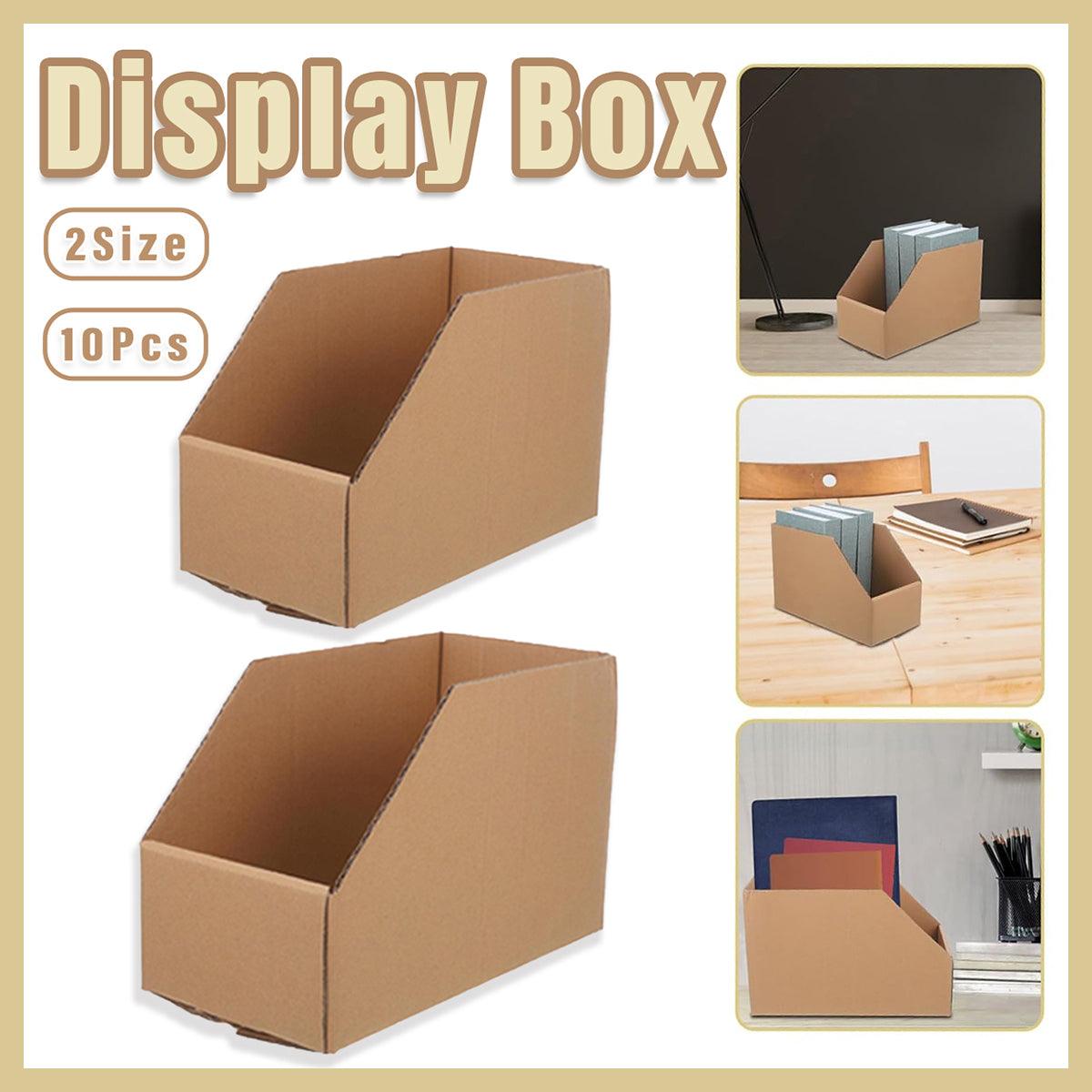 10pcs Slanted Display Boxes for Sorting Organising Storage Containers Organizer – 60cm x 30cm x 20cm