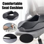 Memory Foam Seat Cushion Breathable Comfort Pad for Office Chair