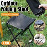 Portable Outdoor Folding Stool Travel Camping Fishing Small Foldable Chair Mat - Extra-Large