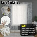 Elegant Lace Curtain Bedroom Window Door Screen Privacy Window Decor - 75*100cm