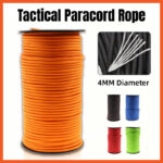 100m Paracord Outdoor Camping Binding Braided Rope Survival Gear Hiking Rope - Blue