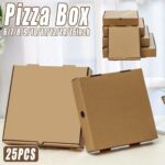 25pcs Break Resistant Pizza Boxes for Cooking Takeout and Food Delivery Needs - 10inch