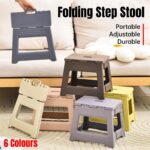 Portable Adjustable Folding Plastic Stool Retractable Outdoor Fishing Chair - Yellow