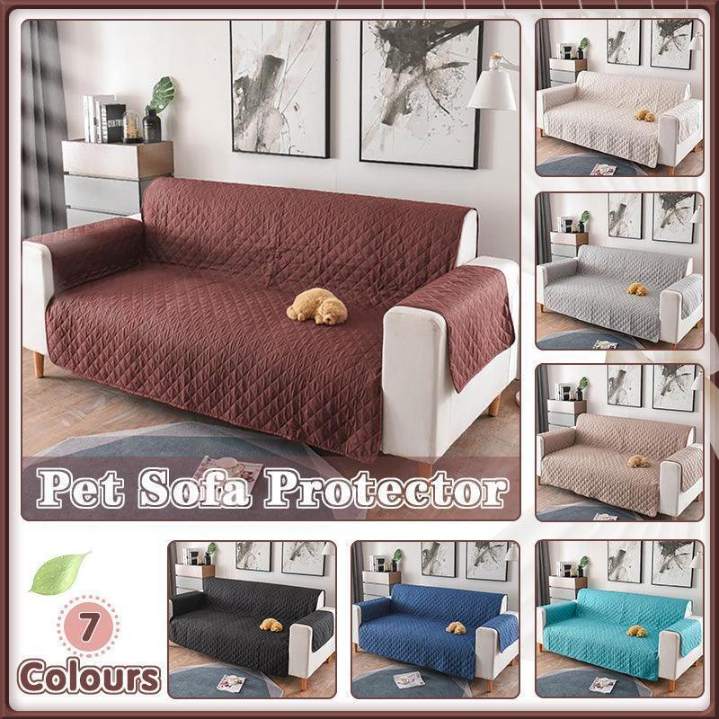 190x195cm Seater Pet Sofa Protector Cover Quilted Couch Covers Lounge Slipcover – Beige