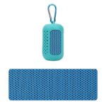 Portable Quick Dry Sports Towel Set with Silicone Sleeve and Storage Bag - 30x80cm - Green - 30X80Cm