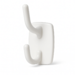 Deco Self-Adhesive Double Hook in White – 2.3kg Weight Capacity per Hook