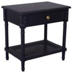 Polo Side Table Bedside Lamp Unit 60cm