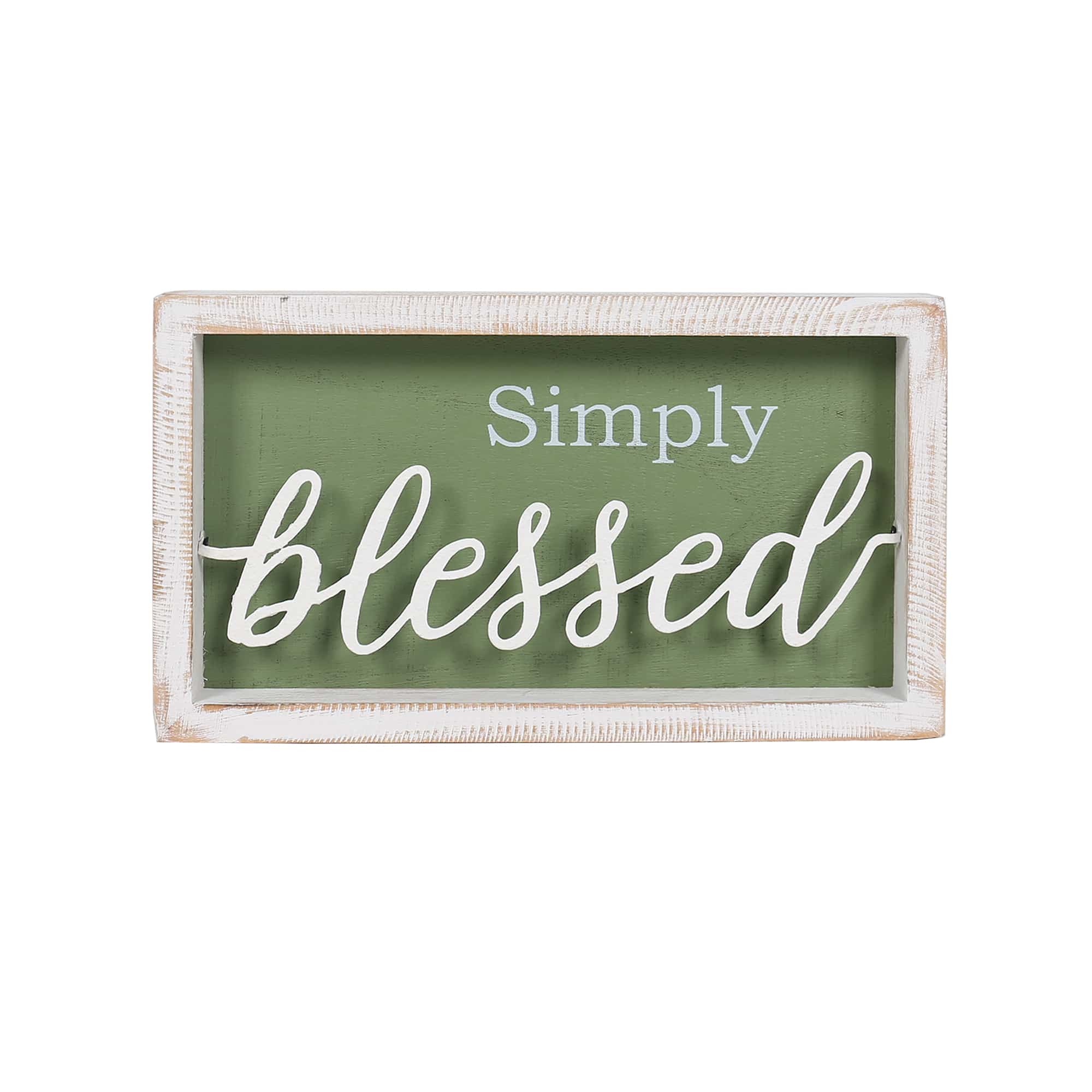 Simply Blessed 3D Plaque Wall Art in Shadow Box Frame 28cm 1 V637 91235BLS 202508251730 00