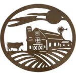 Barnyard Metal Wall Art 49x45cm
