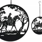 Riding Horseman Wall Art 56cm